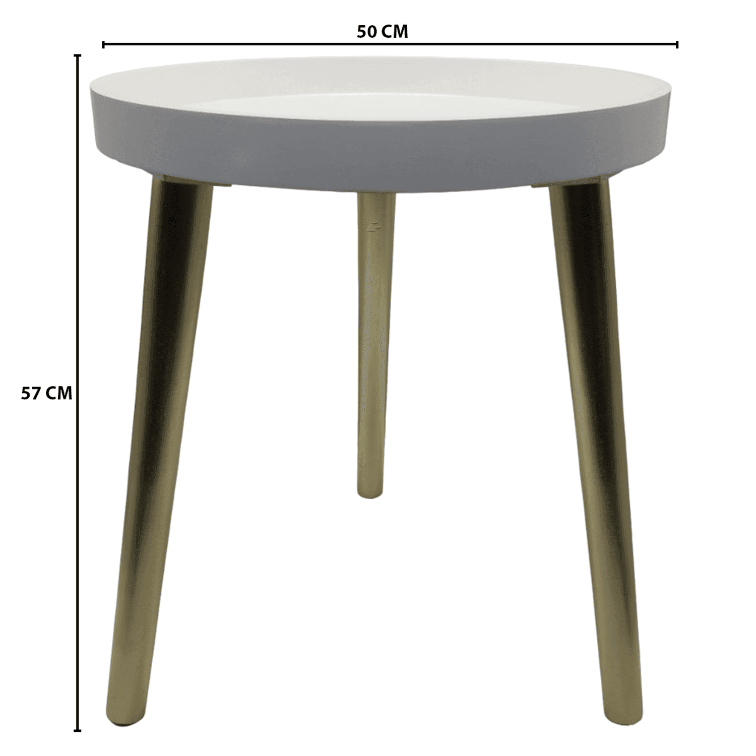 Mesa De Centro Redonda Lateral Salon Mesa De Centro Blanca - Fliperex