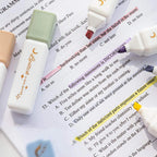 Set Destacador Lipstick Pastel 6 Colores Highlighter Lapices - Fliperex