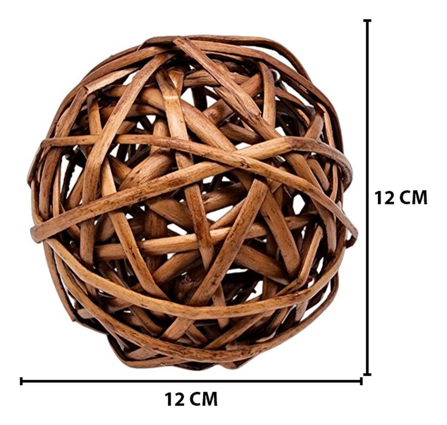 Set 5 Esferas De Mimbre Para Decoración Pelotas De Mimbre - Fliperex