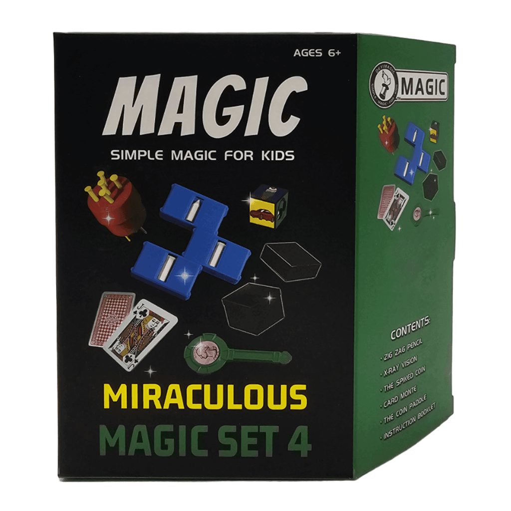 Set Juego De Magia y Trucos Clásico Para Niño Adulto Verde - Fliperex