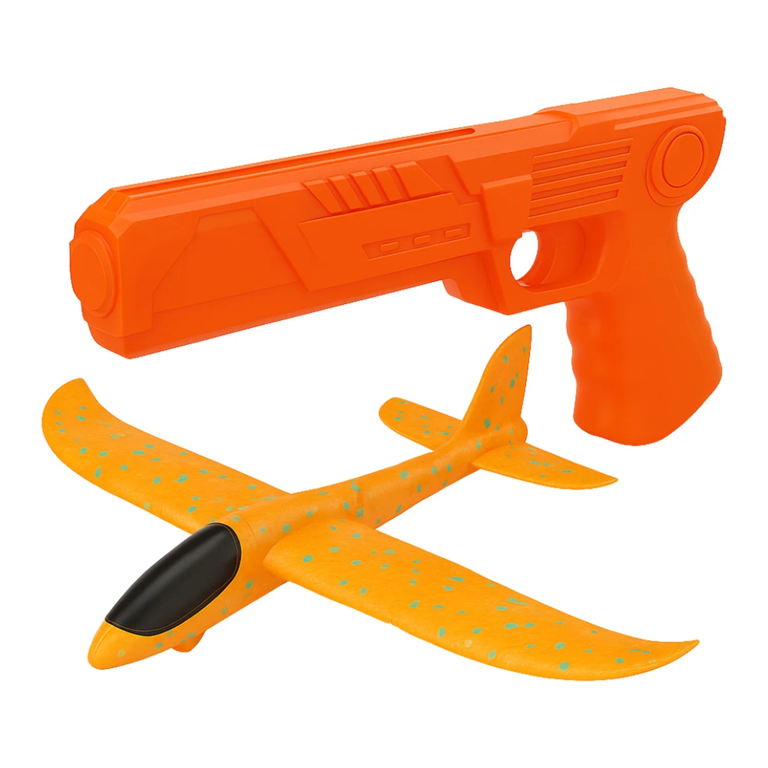 Juguete Avion Planeador Con Pistola Disparo Aereo Niños