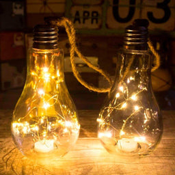 Ampolleta Led Decorativa Con Luces Hadas Decoración Vidrio - Fliperex