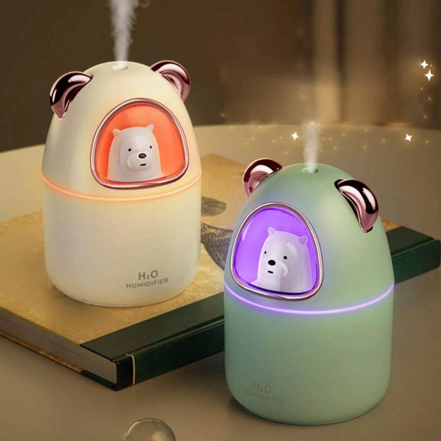 Humidificador Usb De Osito Kawaii Vaporizador De Aromas - Fliperex
