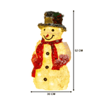 Muñeco De Nieve Navideño De Navidad 50 CM Luz Led Calida - Fliperex