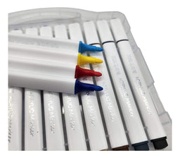 Set Marcadores Acrilicos 24 Lapices Calidad Arte Dibujo - Fliperex