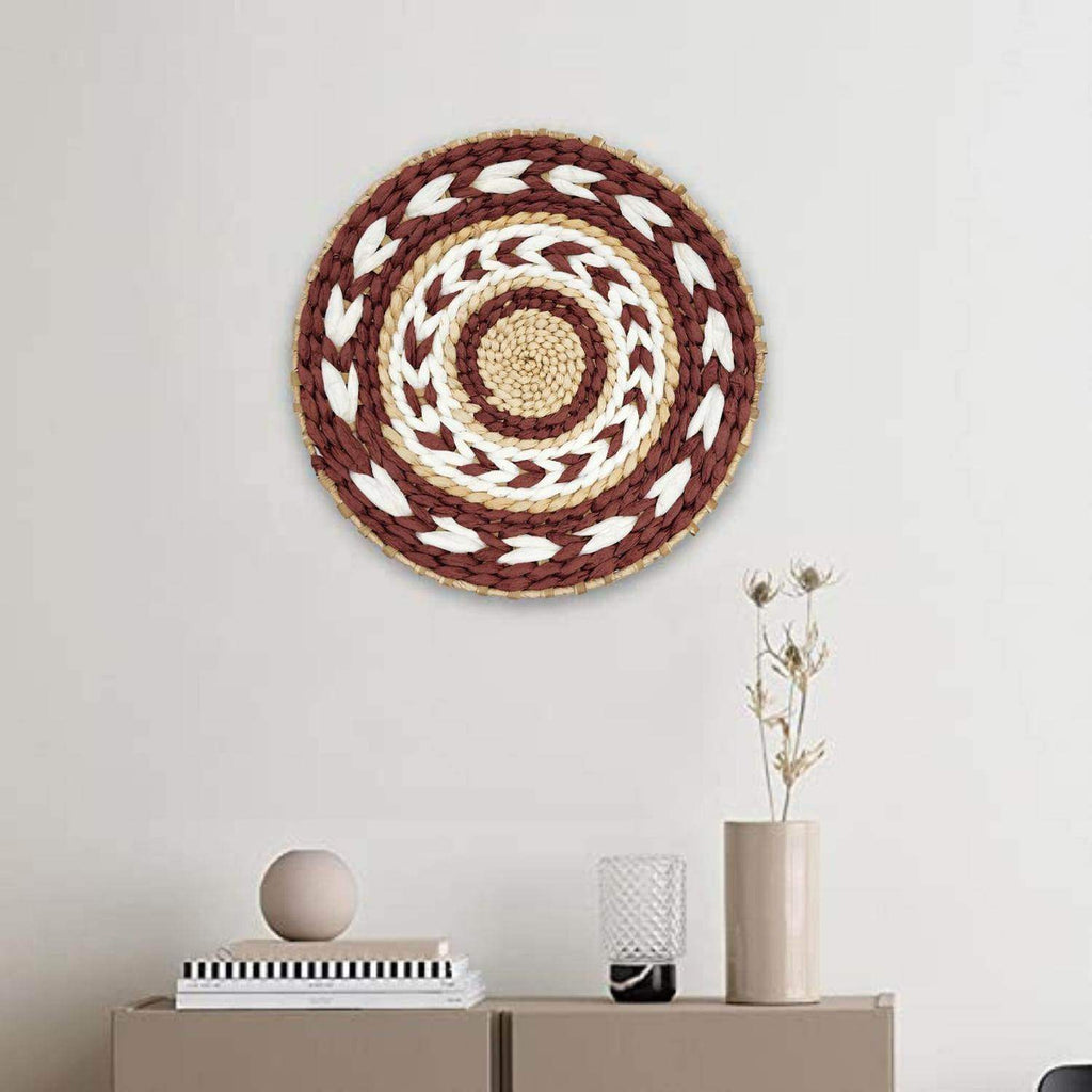 Circulo Decoración De Mimbre Para Pared Casa Terraza Variado - Fliperex