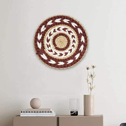 Circulo Decoración De Mimbre Para Pared Casa Terraza Variado - Fliperex