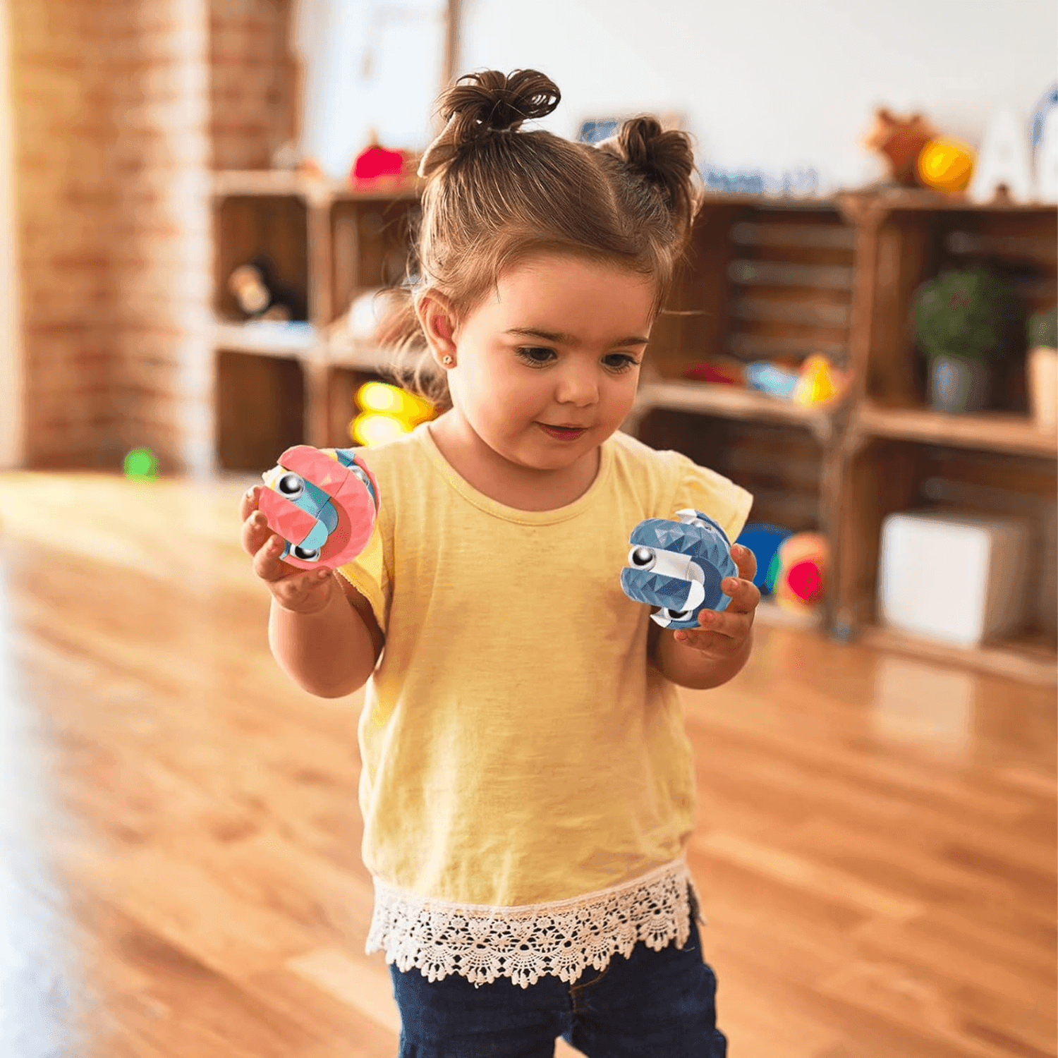 Juguete Cubo Giratorio Antiestres Creative Orbit Ball Color - Fliperex