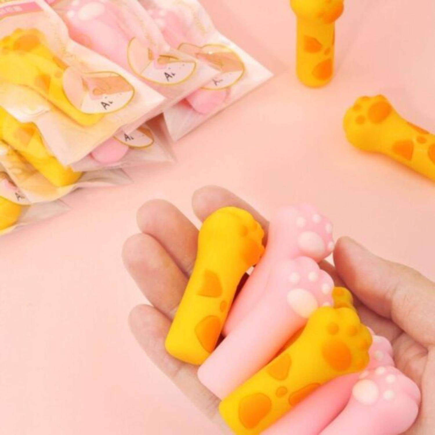 Set 2 Gomas De Borrar Patita De Gatito Kawaii Cute - Fliperex