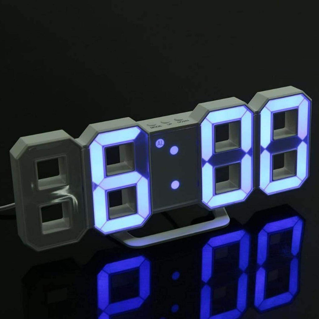 Reloj Despertador Digital Led 3d De Escritorio O Muro - Fliperex