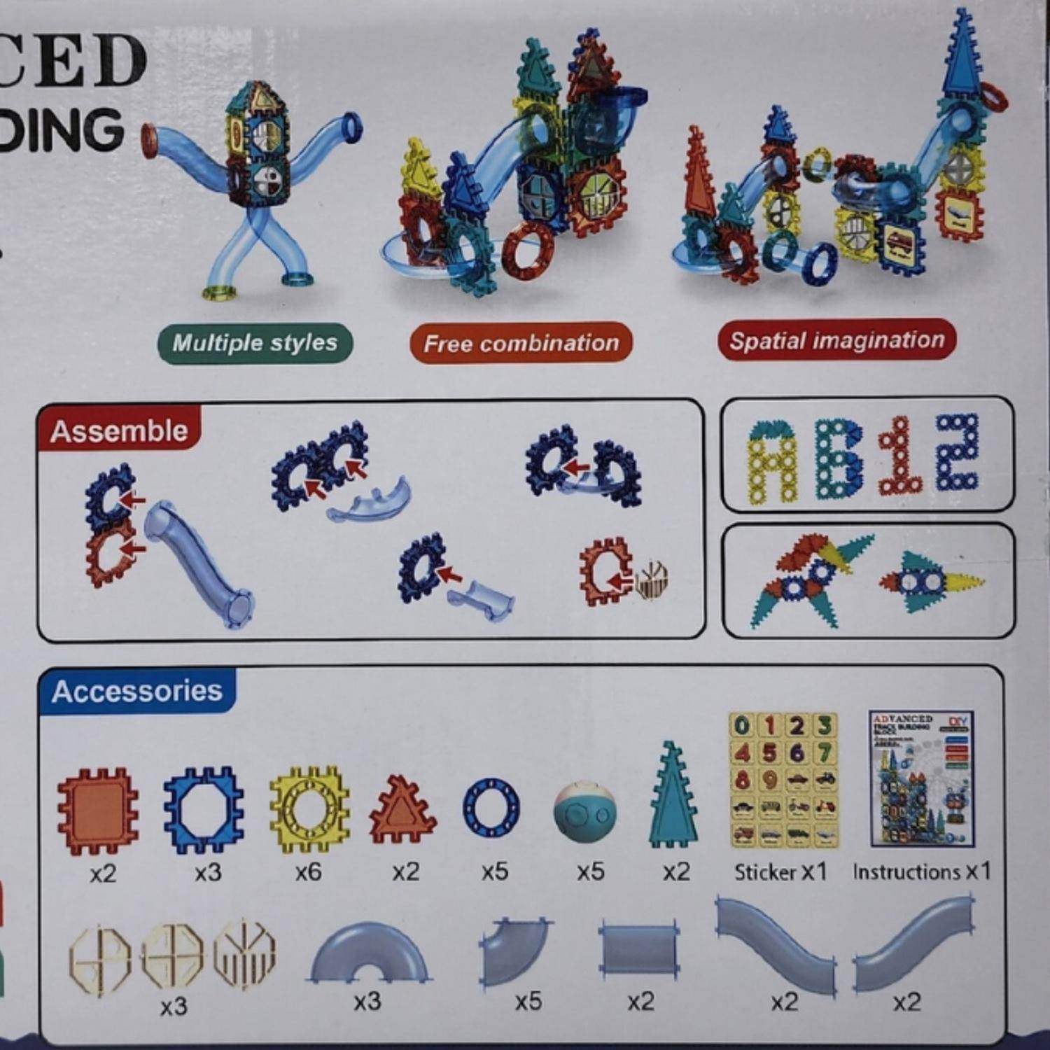 Set De Construccion Tobogan Carrera De Bolitas 44 Piezas - Fliperex