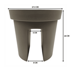 Macetero Colgante Para Balcon Terraza Plastico Maceta Jardin - Fliperex