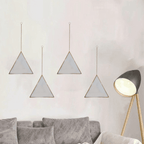 Set 4 Espejos Pared Para Colgar Triangular Marco De Espejo - Fliperex