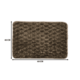 Alfombra De Baño Piso Extra Suave y Absorbente Con Diseño - Fliperex