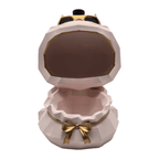 Escultura Decorativa Fortuna Porta Objetos Nordica Rosada - Fliperex