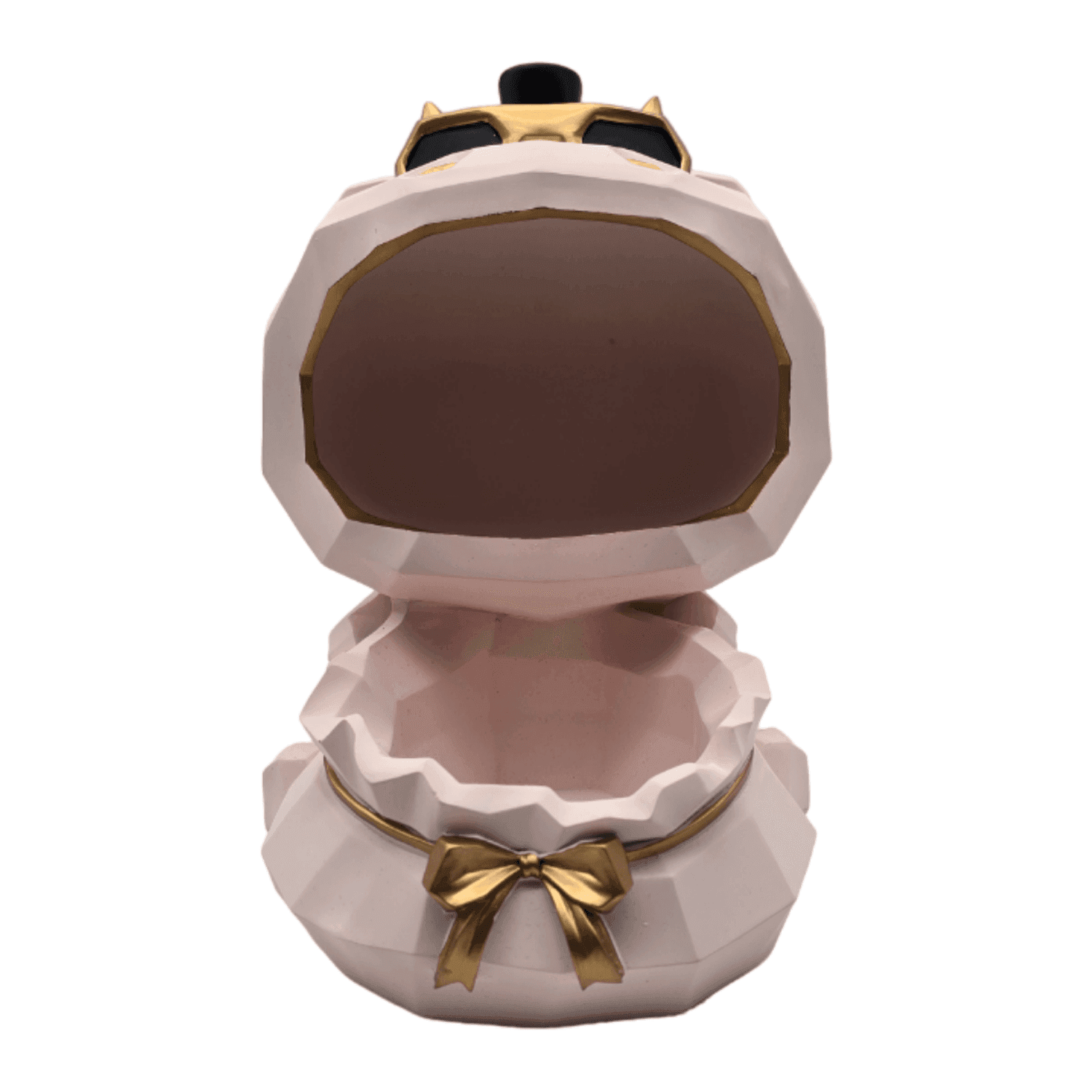 Escultura Decorativa Fortuna Porta Objetos Nordica Rosada - Fliperex