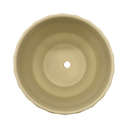 Macetero Maceta De Ceramica Limon Mate Lineas Verticales S - Fliperex