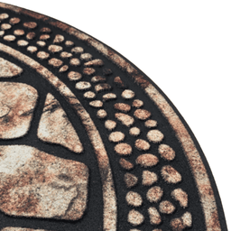 Alfombra Limpiapies Felpudo Alfombra De Entrada Piedra Semi - Fliperex