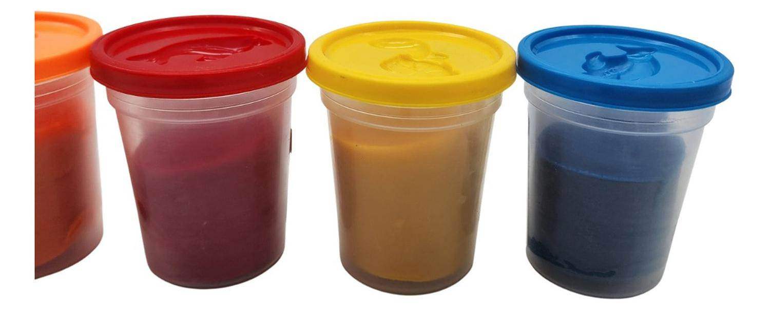 Set De Masas Caja Grande 6 Colores 12 Unidades Plasticina - Fliperex