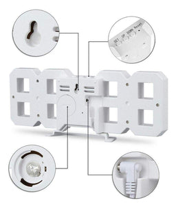 Reloj Despertador Digital Led 3d De Escritorio O Muro - Fliperex