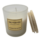 Vela Aromatica Elegante Fragancia Duradera Vaso Blanco - Fliperex