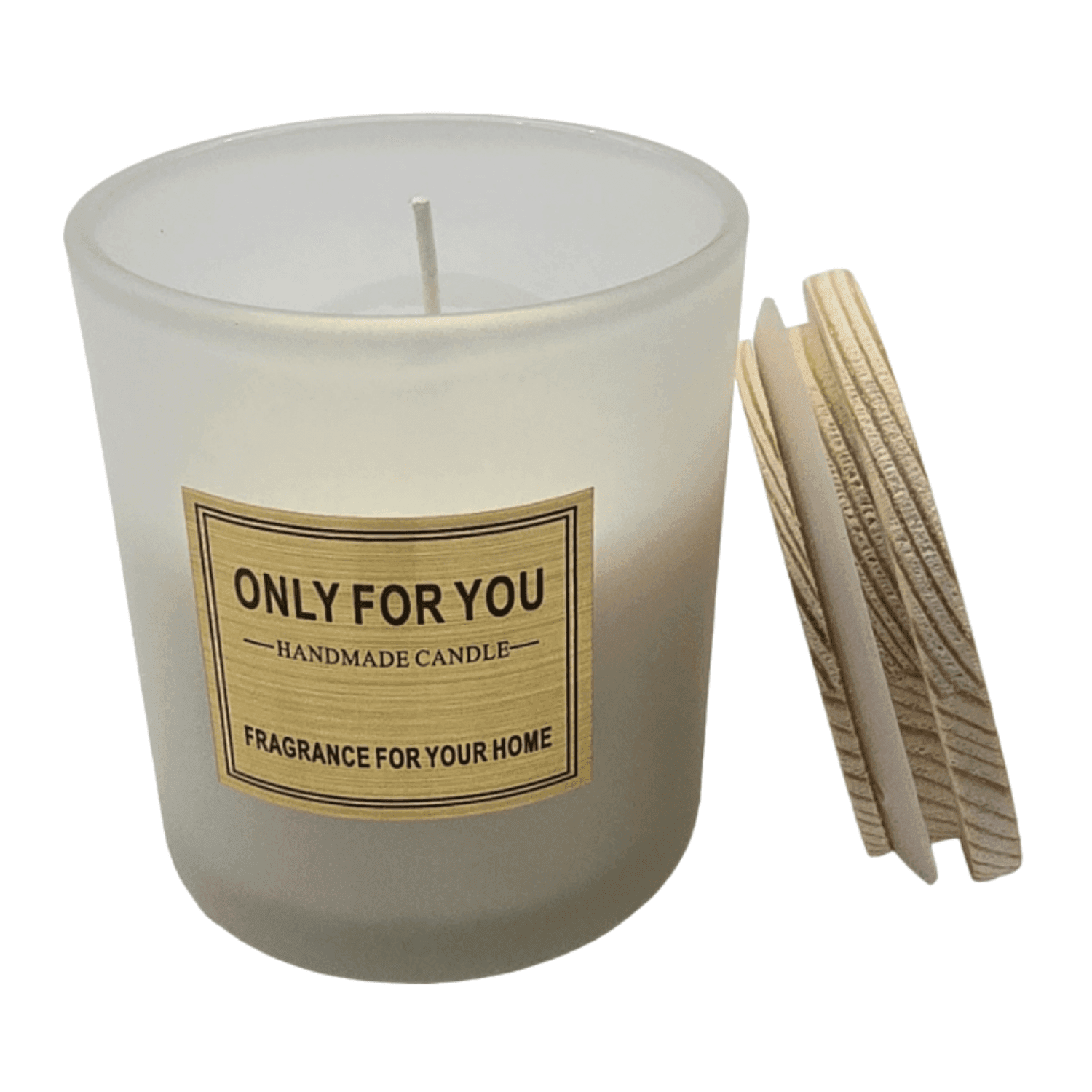 Vela Aromatica Elegante Fragancia Duradera Vaso Blanco - Fliperex