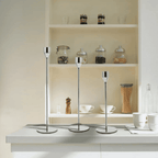 Set 3 Candelabros Porta Velas Plateado Decora Centro De Mesa - Fliperex