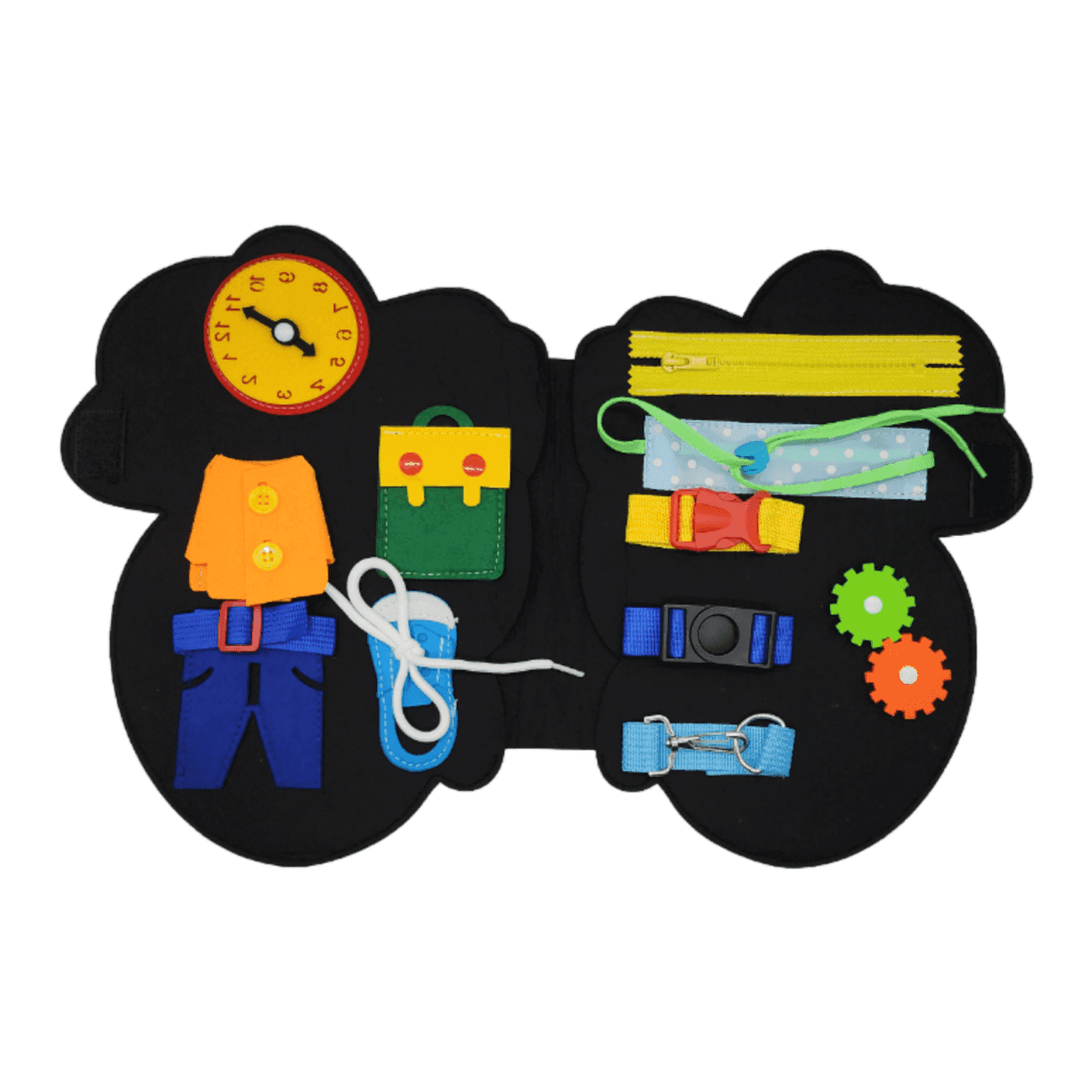 Juguete Sensorial Educativo Montessori De Habilidades Basicas - Fliperex