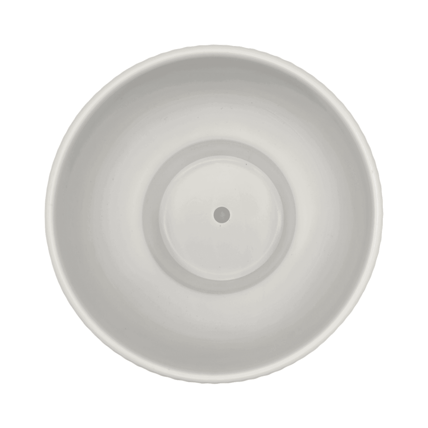 Macetero Maceta De Ceramica Copon Lineas Blanco Mate L - Fliperex