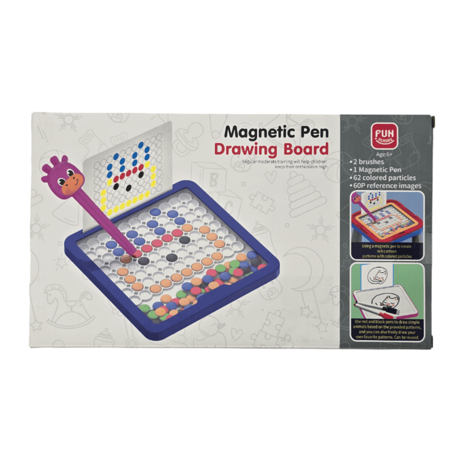 Pizarra Magica De Dibujo Magnetico Para Niños Didacticos - Fliperex