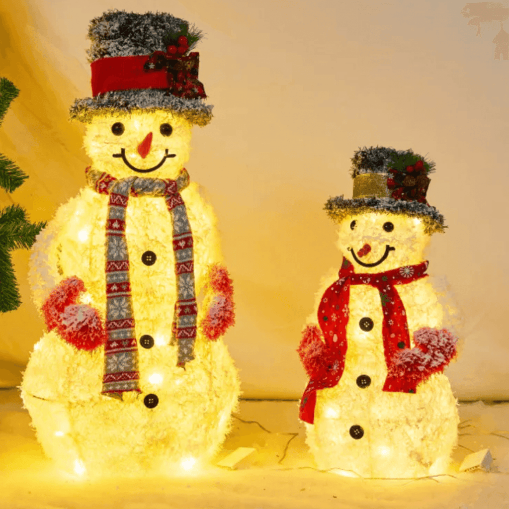 Muñeco De Nieve Navideño De Navidad 50 CM Luz Led Calida - Fliperex