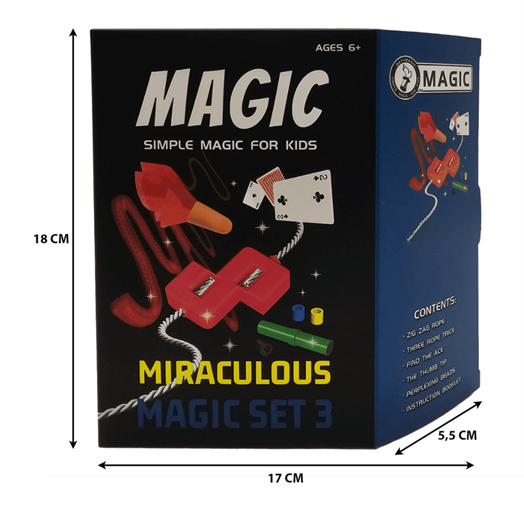 Set Juego De Magia y Trucos Clásico Para Niño Adulto Azul - Fliperex