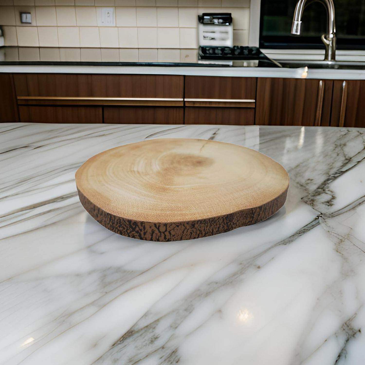 Soporte Base Para Ollas Calientes Diseño Tronco De Madera S - Fliperex