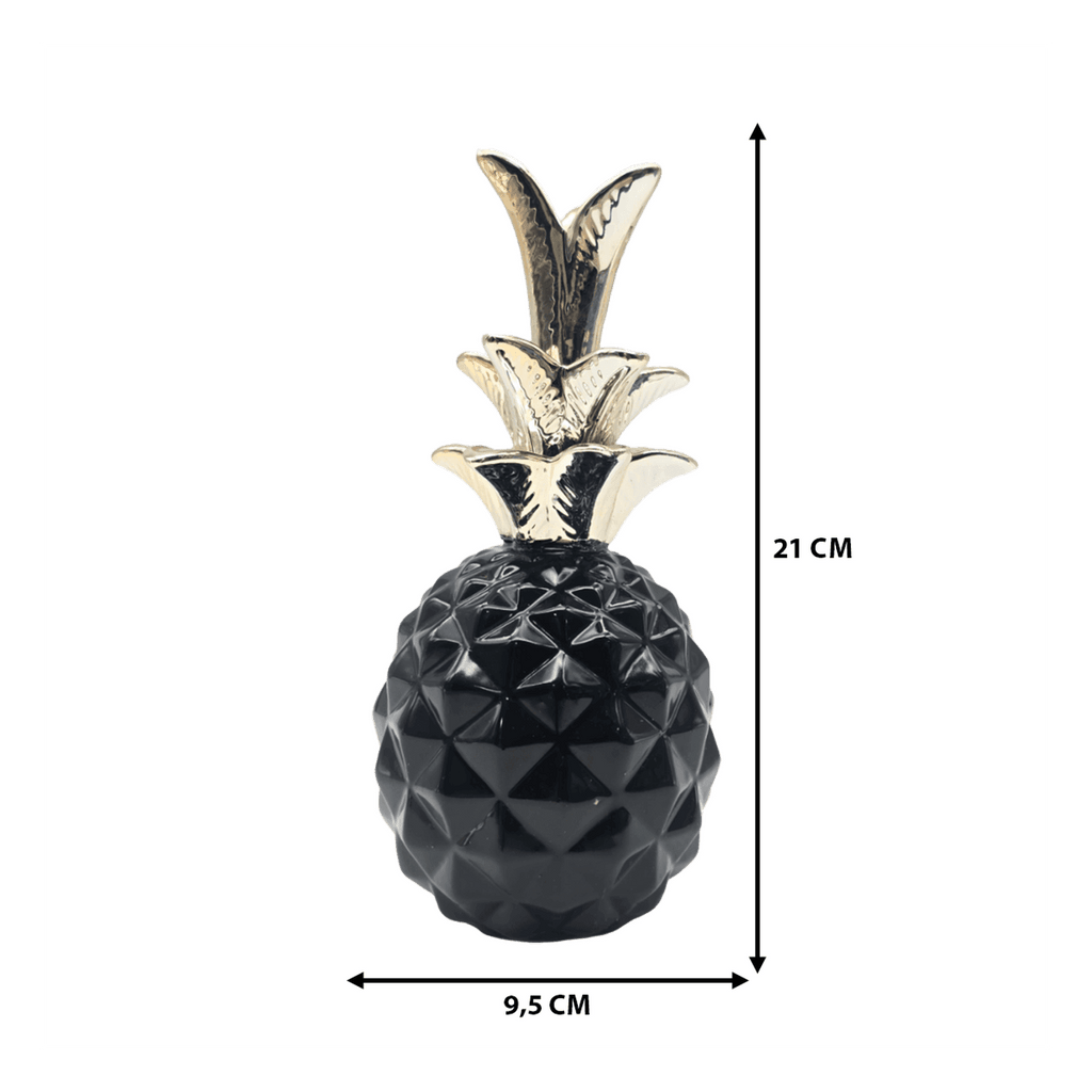 Set 2 Figuras Piñas Decorativas De Ceramica Adorno Decohogar - Fliperex