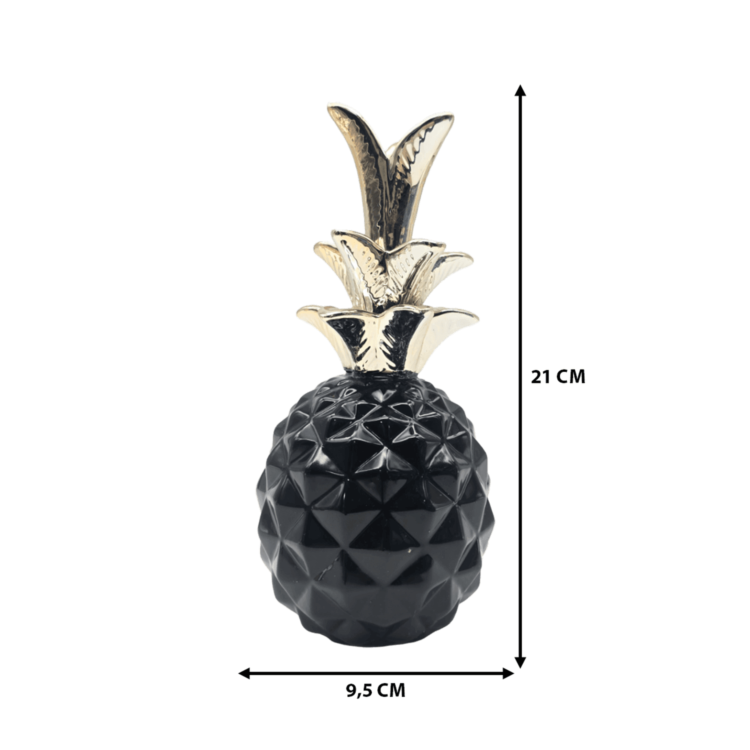 Set 2 Figuras Piñas Decorativas De Ceramica Adorno Decohogar - Fliperex