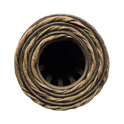 Jarron Florero Decorativo Tejido Rattan Moderno Café 60 CM - Fliperex