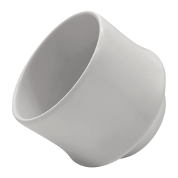 Macetero Maceta De Ceramica Elegante Blanco Liso Brillante M - Fliperex