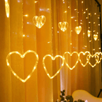 Luces Navideñas Solares Led Corazones Decoracion Navidad - Fliperex