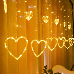 Luces Navideñas Solares Led Corazones Decoracion Navidad - Fliperex