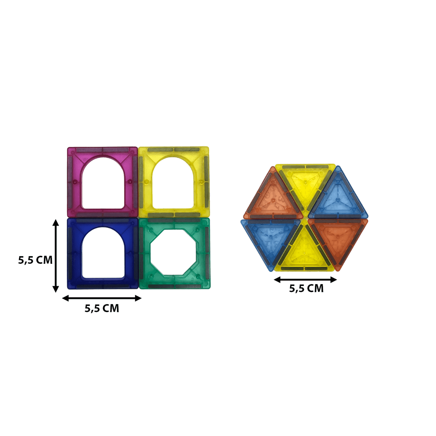 Set De Construccion Magnetico Piezas Magneticas 30 Piezas - Fliperex