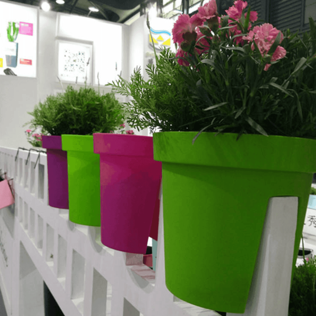 Macetero Colgante Para Balcon Terraza Plastico Maceta Jardin - Fliperex