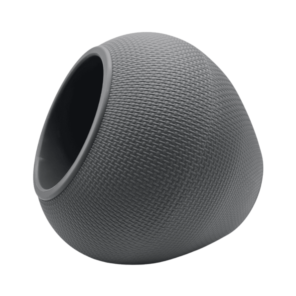 Set 3 Maceteros Plastico Redondo Ovalado Moderno Textura S - Fliperex