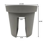 Macetero Colgante Para Balcon Terraza Plastico Maceta Jardin - Fliperex