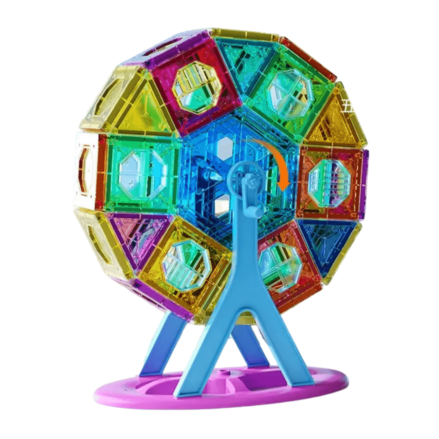 Set De Construccion Magnetico Piezas Magneticas 55 Piezas - Fliperex