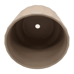 Set 3 Macetero Maceta De Ceramica Beige Lineas Verticales - Fliperex