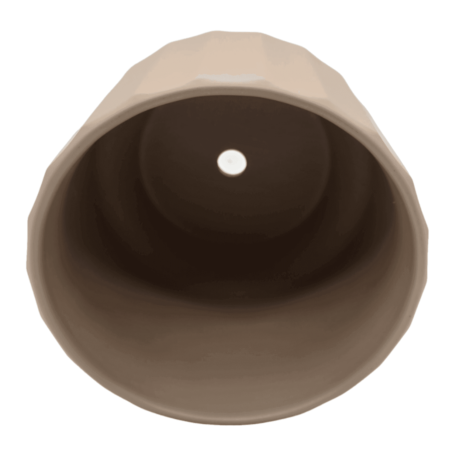 Set 3 Macetero Maceta De Ceramica Beige Lineas Verticales - Fliperex