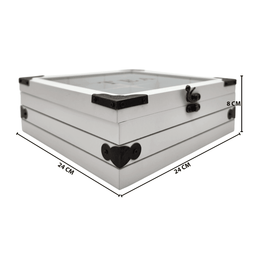 Caja De Té 9 Divisiones Tapa Con Diseño Decorativa - Fliperex