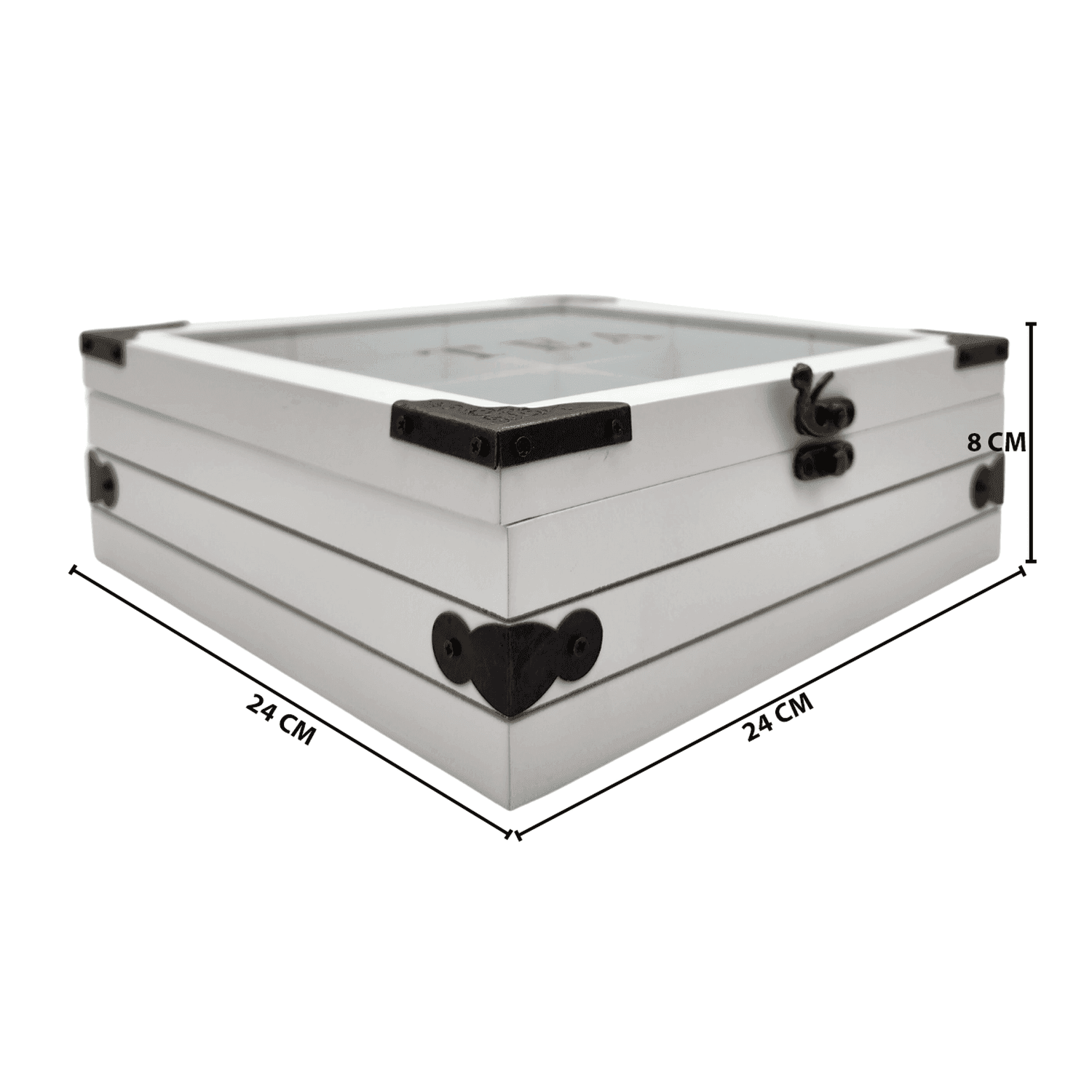 Caja De Té 9 Divisiones Tapa Con Diseño Decorativa - Fliperex