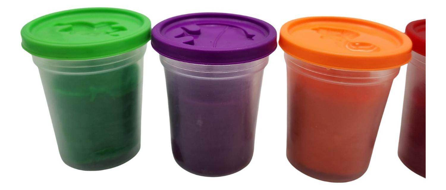 Set De Masas Caja Grande 6 Colores 12 Unidades Plasticina - Fliperex