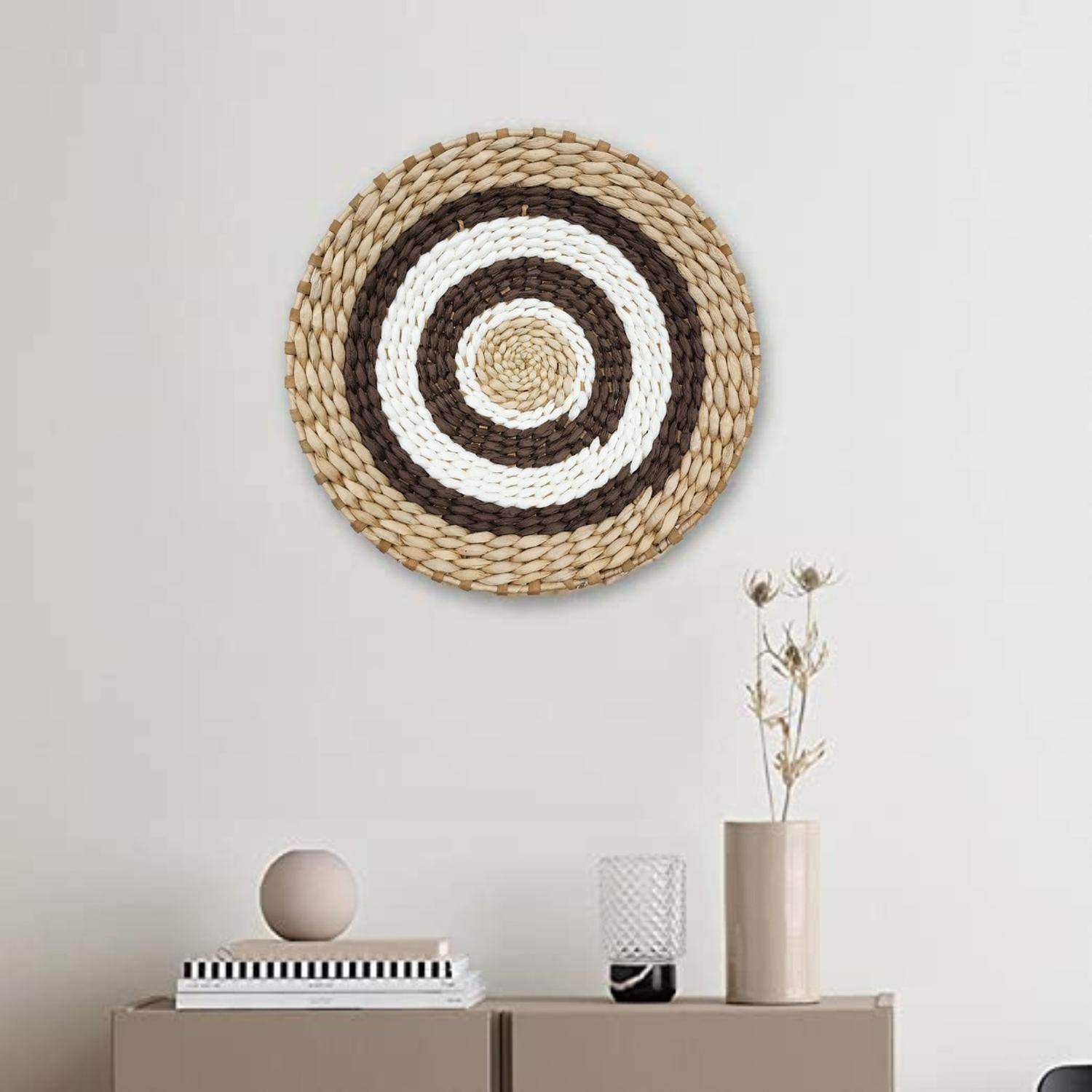 Circulo Decoración De Mimbre Para Pared Casa Terraza Variado - Fliperex